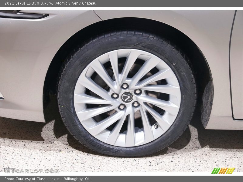 Atomic Silver / Chateau 2021 Lexus ES 350 Luxury