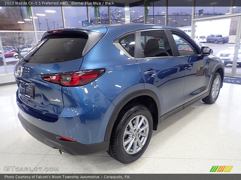 Eternal Blue Mica / Black 2023 Mazda CX-5 S Preferred AWD