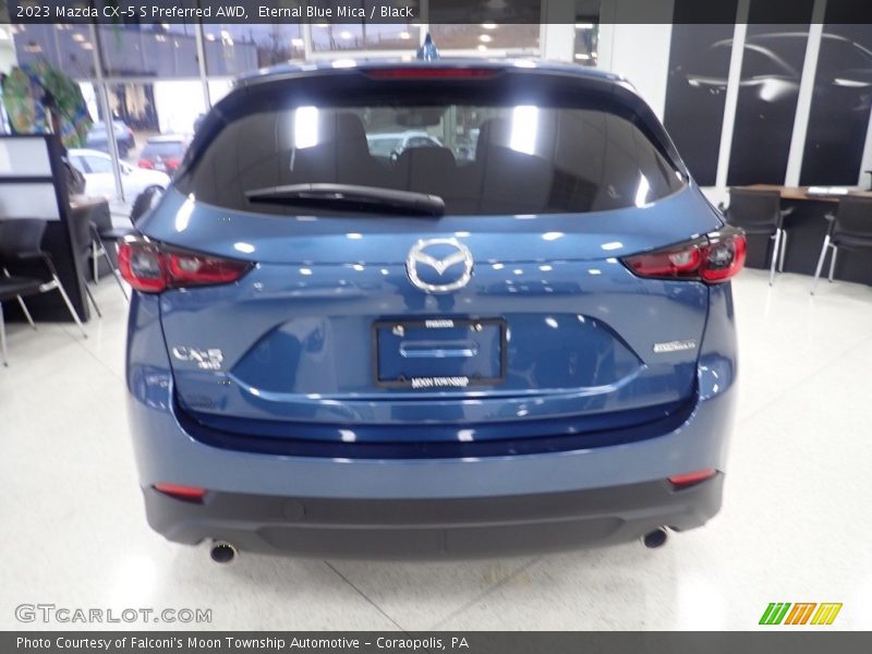 Eternal Blue Mica / Black 2023 Mazda CX-5 S Preferred AWD