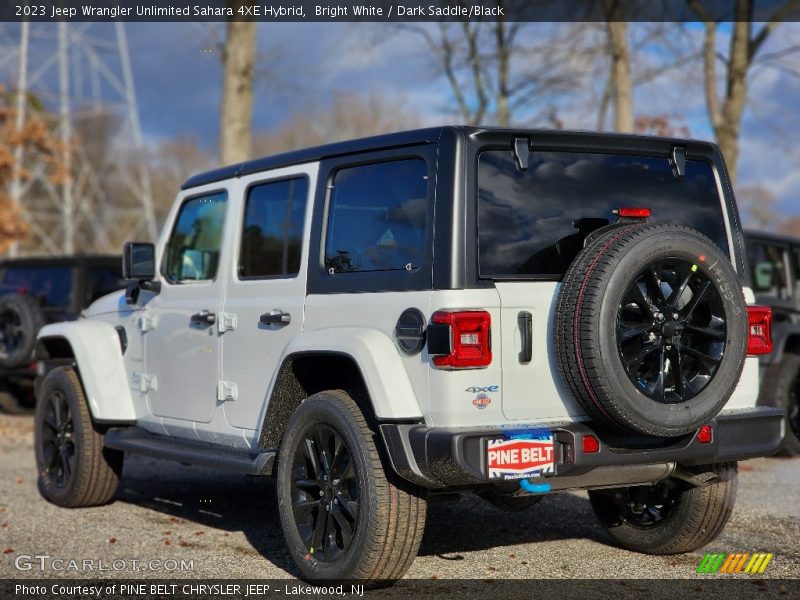 Bright White / Dark Saddle/Black 2023 Jeep Wrangler Unlimited Sahara 4XE Hybrid