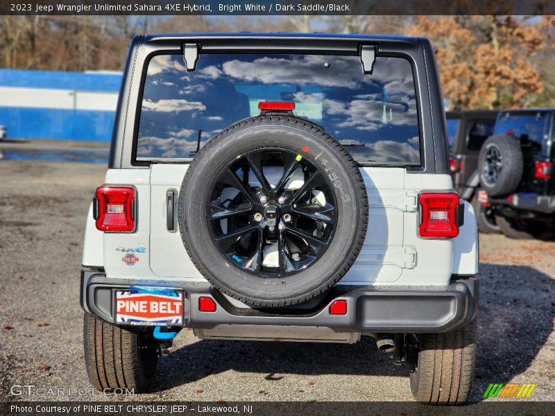Bright White / Dark Saddle/Black 2023 Jeep Wrangler Unlimited Sahara 4XE Hybrid