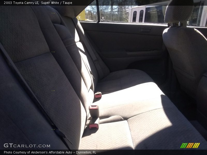 Super White / Taupe 2003 Toyota Camry LE