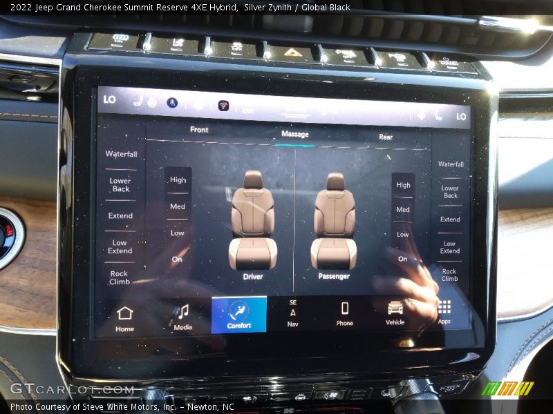 Controls of 2022 Grand Cherokee Summit Reserve 4XE Hybrid