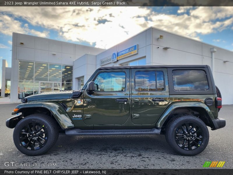 Sarge Green / Black 2023 Jeep Wrangler Unlimited Sahara 4XE Hybrid