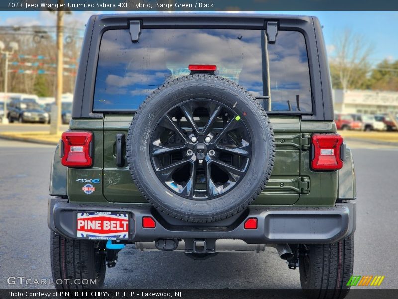 Sarge Green / Black 2023 Jeep Wrangler Unlimited Sahara 4XE Hybrid