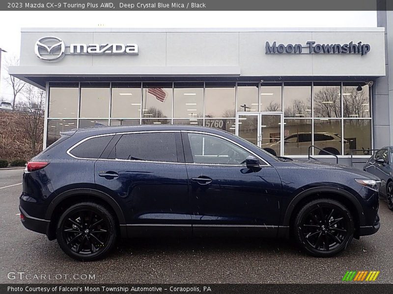Deep Crystal Blue Mica / Black 2023 Mazda CX-9 Touring Plus AWD