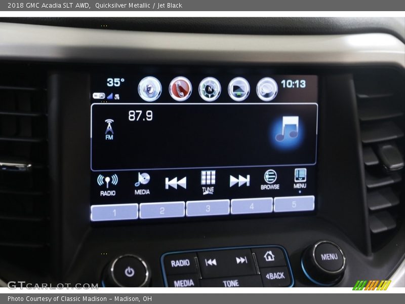 Quicksilver Metallic / Jet Black 2018 GMC Acadia SLT AWD