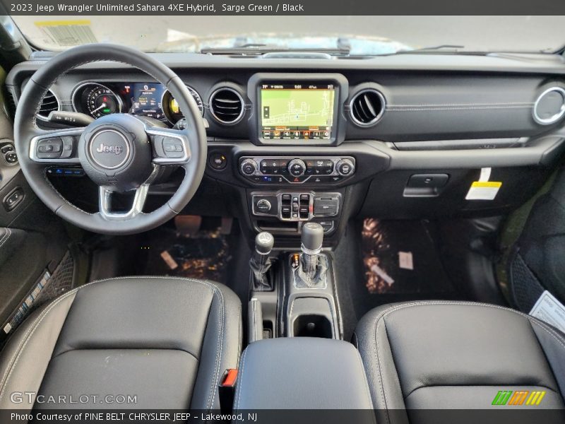 Dashboard of 2023 Wrangler Unlimited Sahara 4XE Hybrid