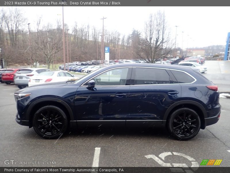 Deep Crystal Blue Mica / Black 2023 Mazda CX-9 Touring Plus AWD