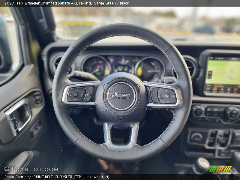  2023 Wrangler Unlimited Sahara 4XE Hybrid Steering Wheel