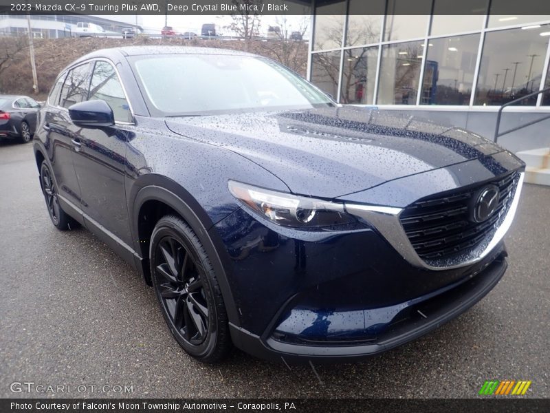 Deep Crystal Blue Mica / Black 2023 Mazda CX-9 Touring Plus AWD
