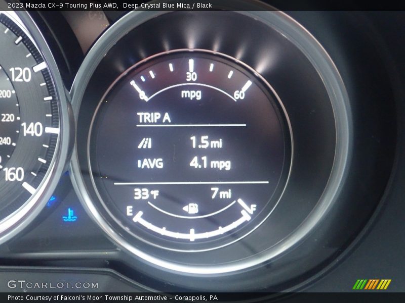 Deep Crystal Blue Mica / Black 2023 Mazda CX-9 Touring Plus AWD