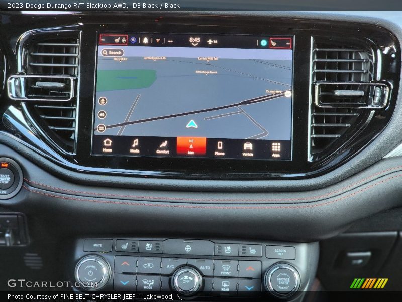 Navigation of 2023 Durango R/T Blacktop AWD