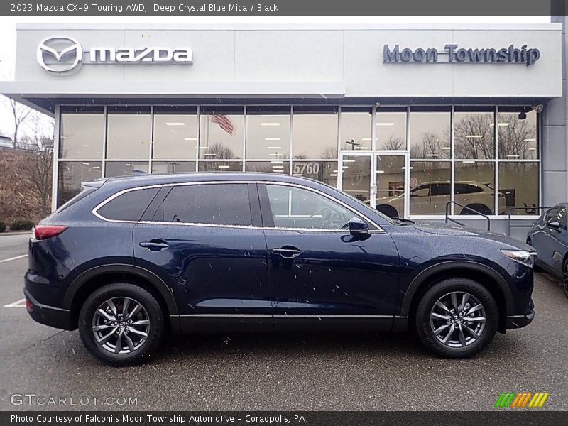 Deep Crystal Blue Mica / Black 2023 Mazda CX-9 Touring AWD