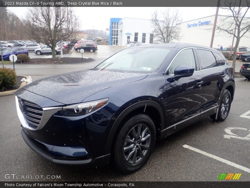 Deep Crystal Blue Mica / Black 2023 Mazda CX-9 Touring AWD