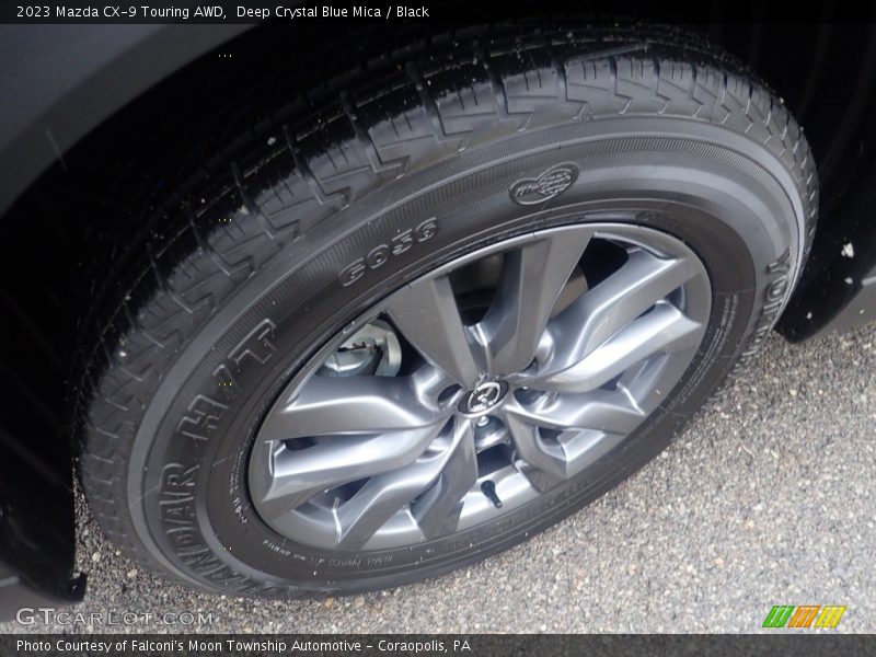 Deep Crystal Blue Mica / Black 2023 Mazda CX-9 Touring AWD