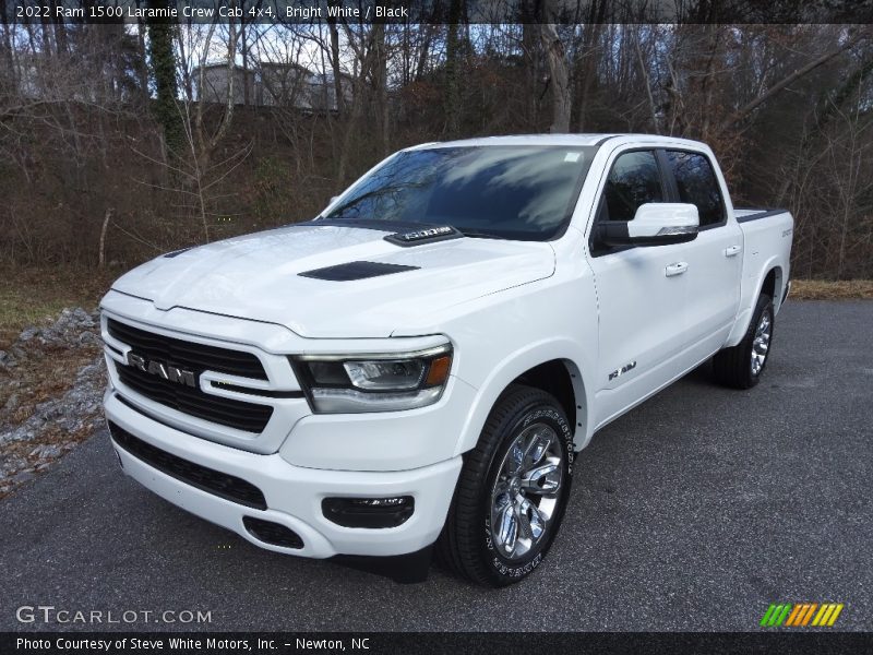 Bright White / Black 2022 Ram 1500 Laramie Crew Cab 4x4