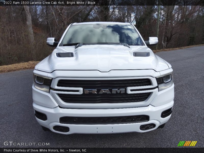 Bright White / Black 2022 Ram 1500 Laramie Crew Cab 4x4