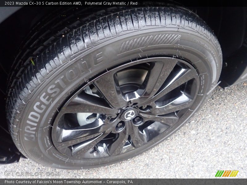 Polymetal Gray Metallic / Red 2023 Mazda CX-30 S Carbon Edition AWD