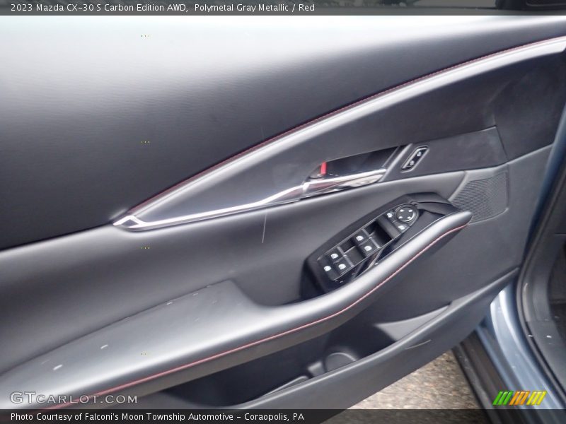 Polymetal Gray Metallic / Red 2023 Mazda CX-30 S Carbon Edition AWD