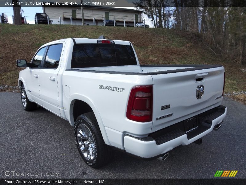 Bright White / Black 2022 Ram 1500 Laramie Crew Cab 4x4