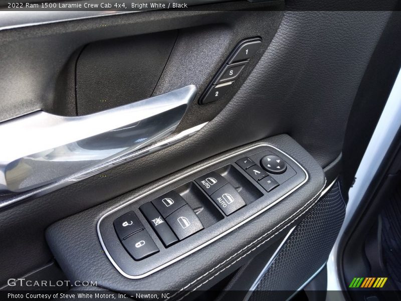 Bright White / Black 2022 Ram 1500 Laramie Crew Cab 4x4