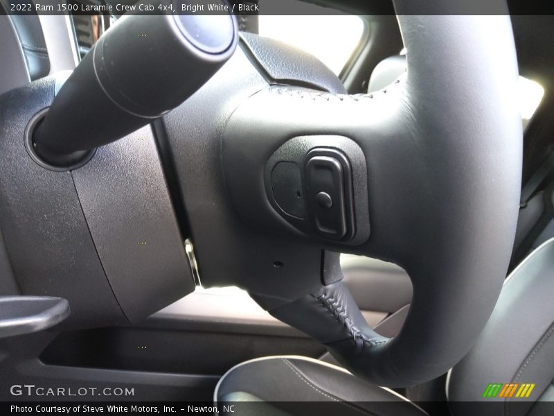 Bright White / Black 2022 Ram 1500 Laramie Crew Cab 4x4