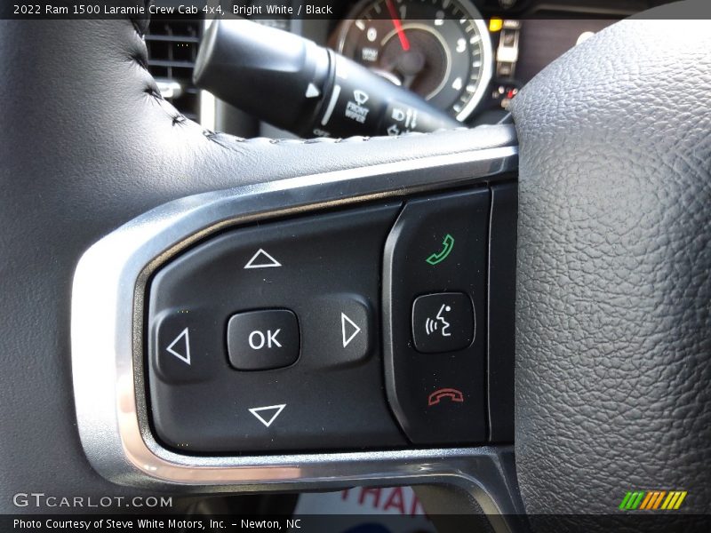 Bright White / Black 2022 Ram 1500 Laramie Crew Cab 4x4
