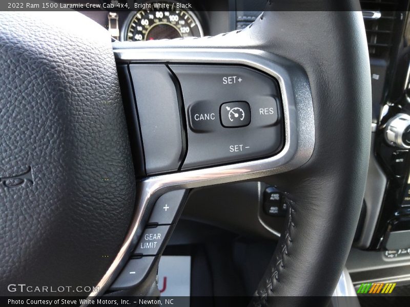 Bright White / Black 2022 Ram 1500 Laramie Crew Cab 4x4