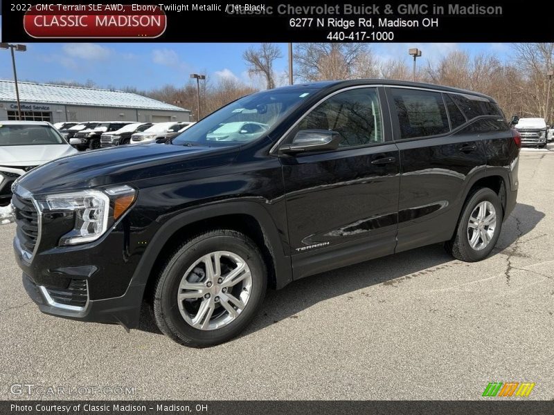 Ebony Twilight Metallic / Jet Black 2022 GMC Terrain SLE AWD