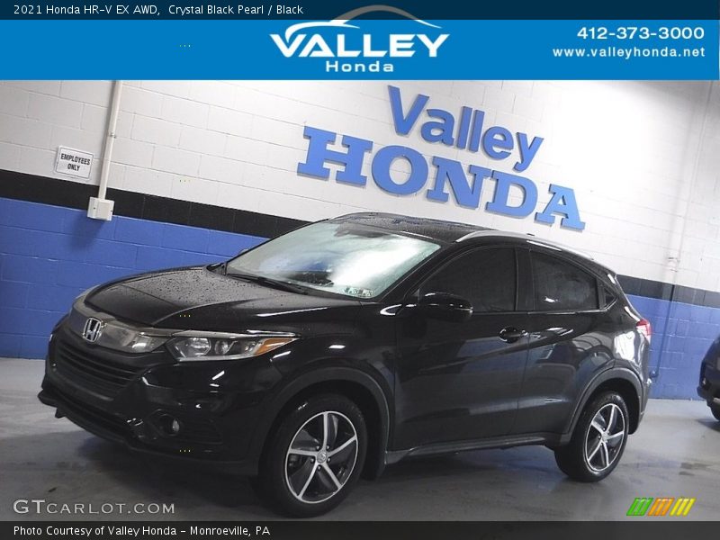 Crystal Black Pearl / Black 2021 Honda HR-V EX AWD