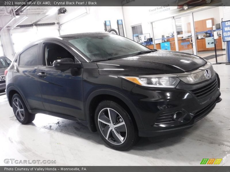 Crystal Black Pearl / Black 2021 Honda HR-V EX AWD