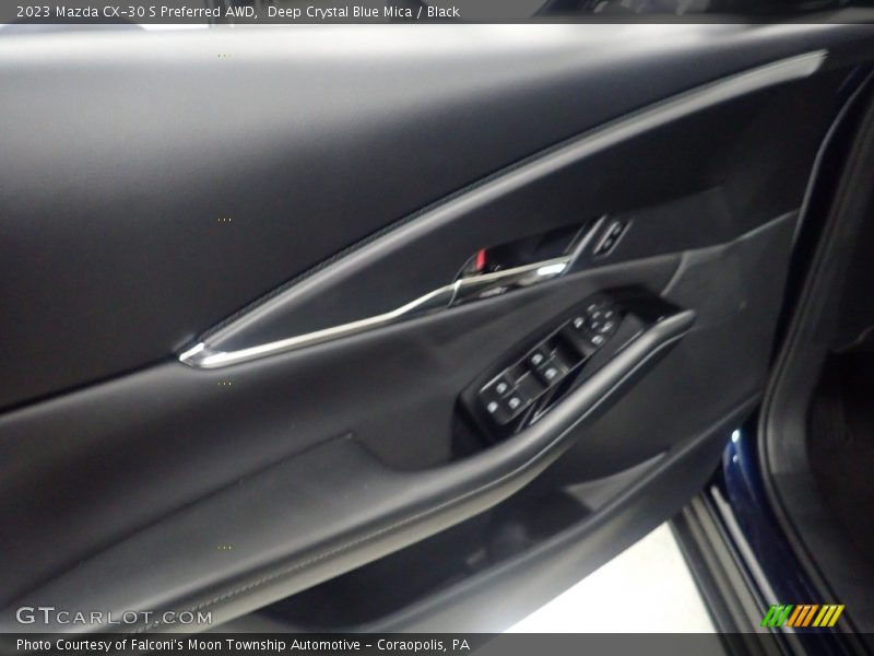 Deep Crystal Blue Mica / Black 2023 Mazda CX-30 S Preferred AWD