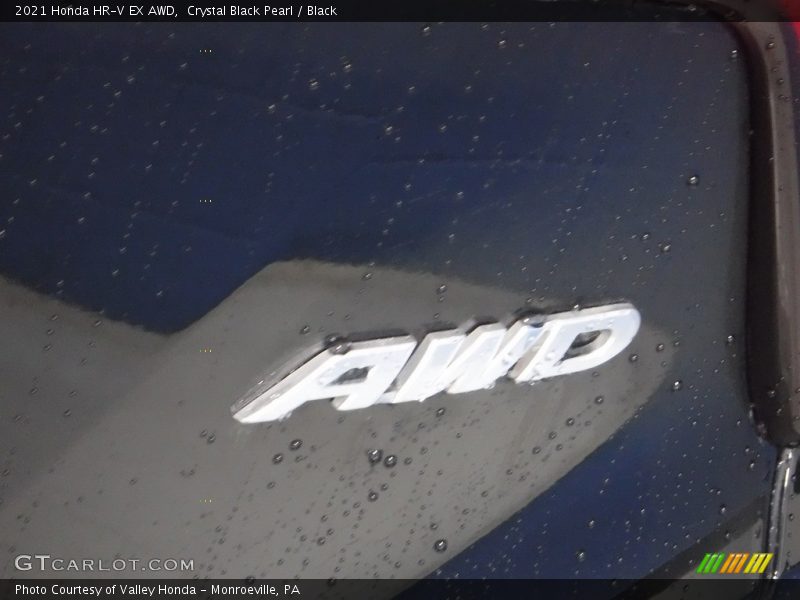 Crystal Black Pearl / Black 2021 Honda HR-V EX AWD