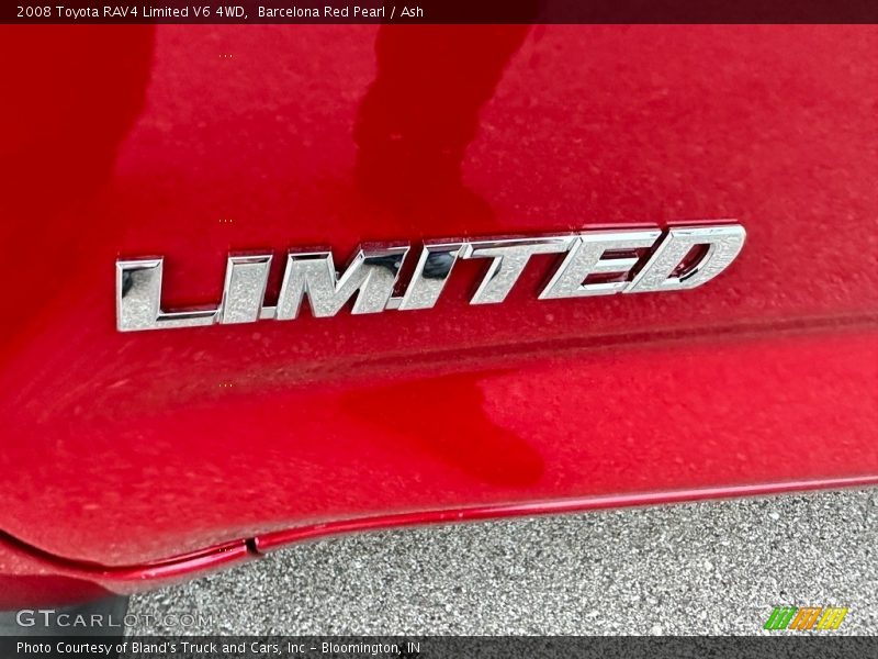 Barcelona Red Pearl / Ash 2008 Toyota RAV4 Limited V6 4WD