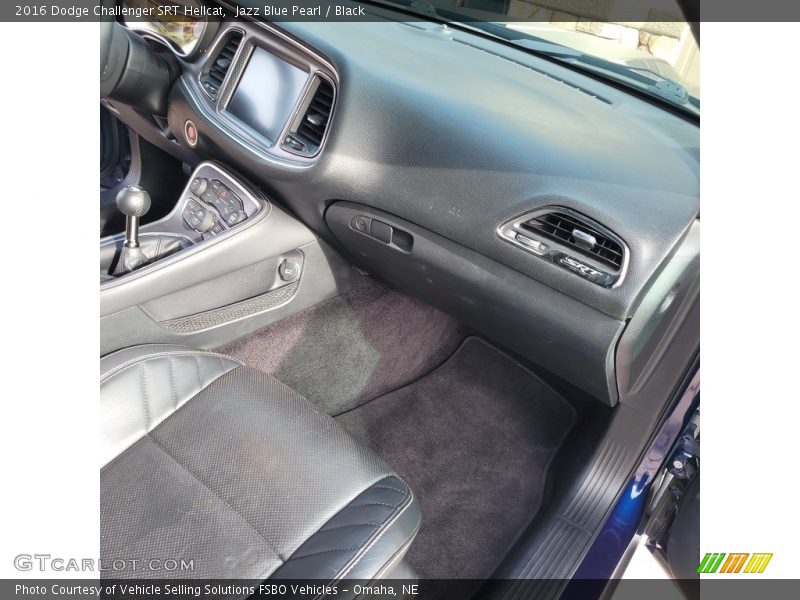 Jazz Blue Pearl / Black 2016 Dodge Challenger SRT Hellcat