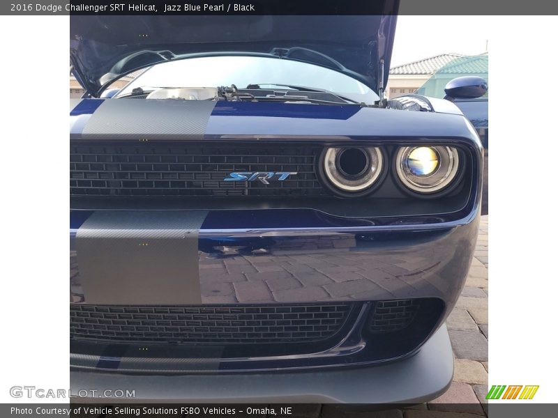 Jazz Blue Pearl / Black 2016 Dodge Challenger SRT Hellcat