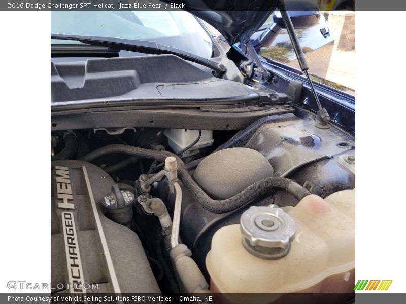 Jazz Blue Pearl / Black 2016 Dodge Challenger SRT Hellcat
