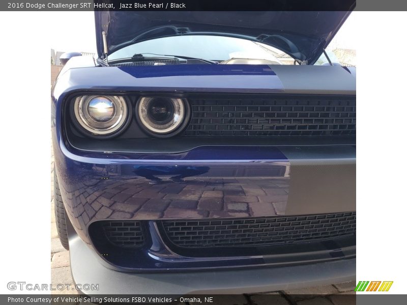 Jazz Blue Pearl / Black 2016 Dodge Challenger SRT Hellcat