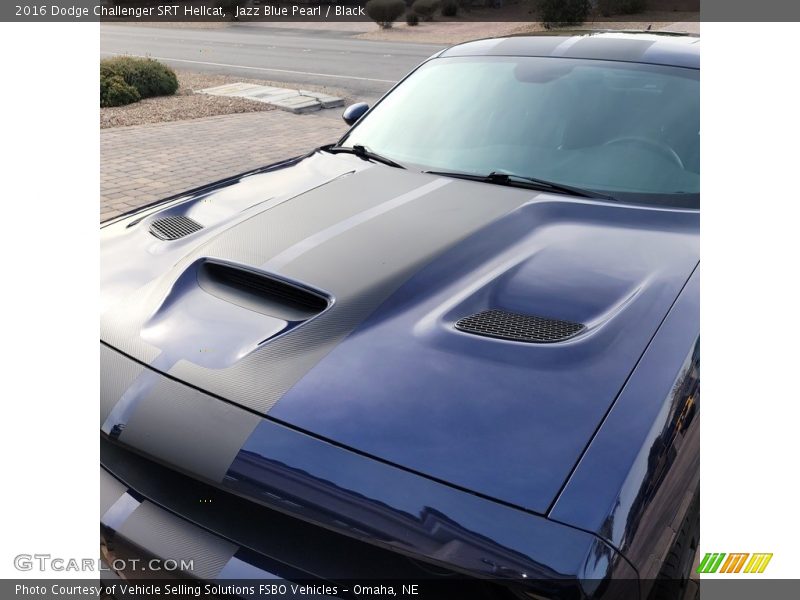 Jazz Blue Pearl / Black 2016 Dodge Challenger SRT Hellcat