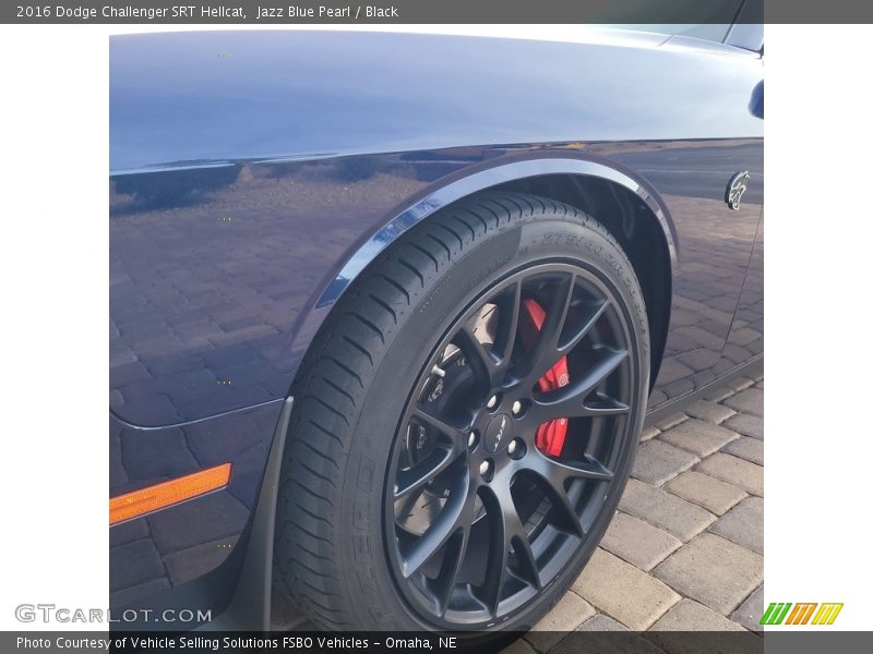 Jazz Blue Pearl / Black 2016 Dodge Challenger SRT Hellcat