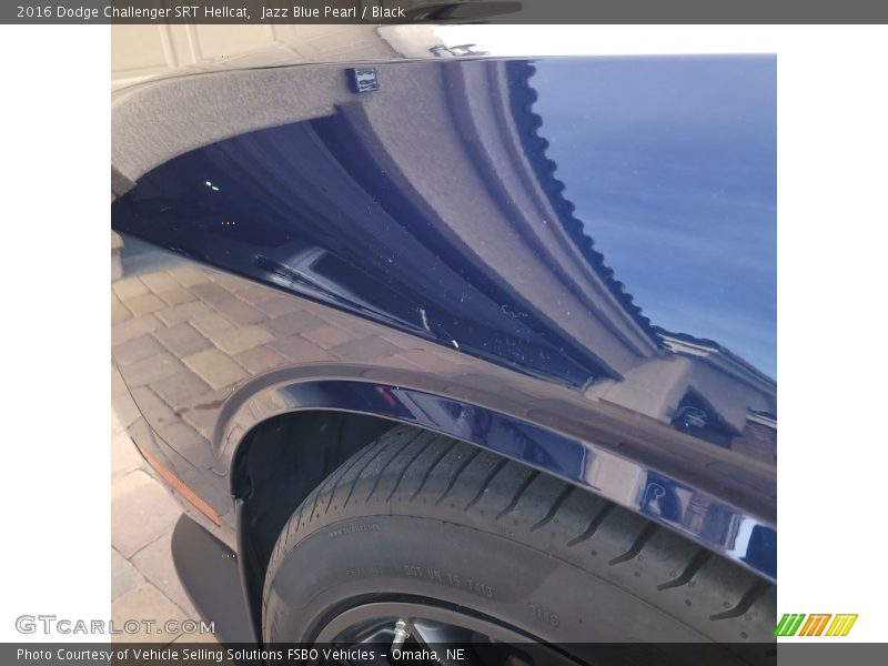 Jazz Blue Pearl / Black 2016 Dodge Challenger SRT Hellcat