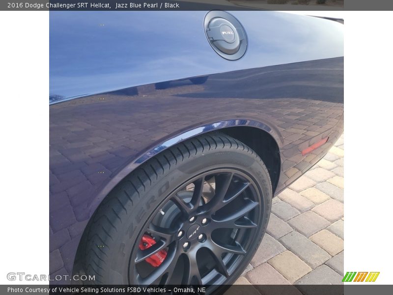 Jazz Blue Pearl / Black 2016 Dodge Challenger SRT Hellcat