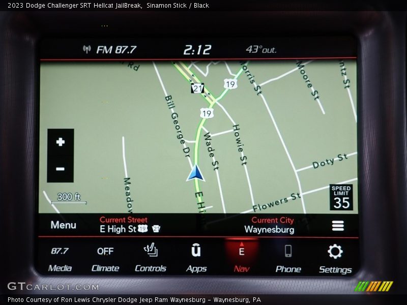Navigation of 2023 Challenger SRT Hellcat JailBreak