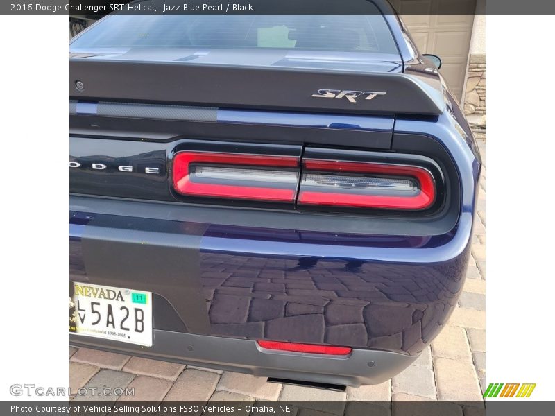 Jazz Blue Pearl / Black 2016 Dodge Challenger SRT Hellcat