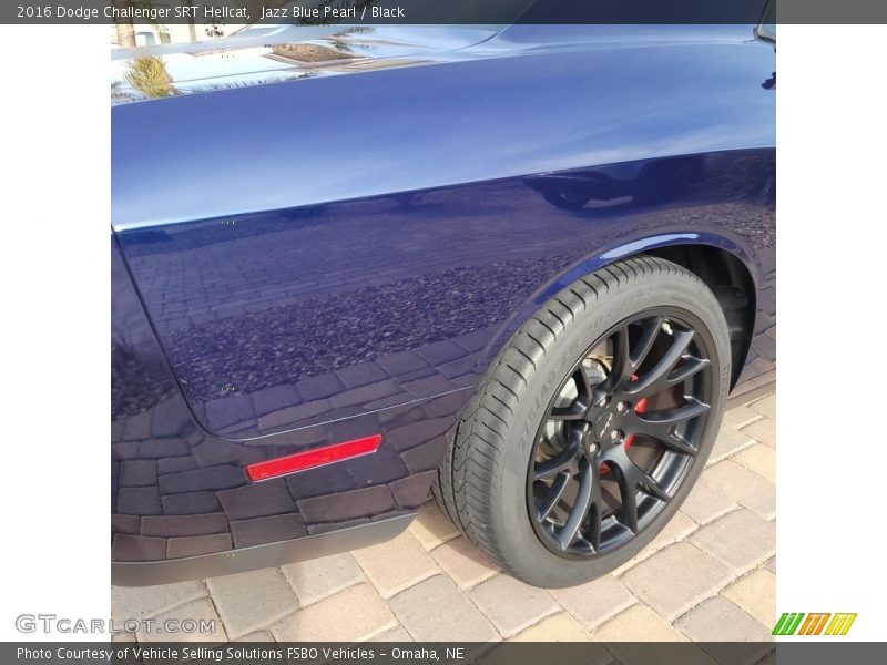 Jazz Blue Pearl / Black 2016 Dodge Challenger SRT Hellcat