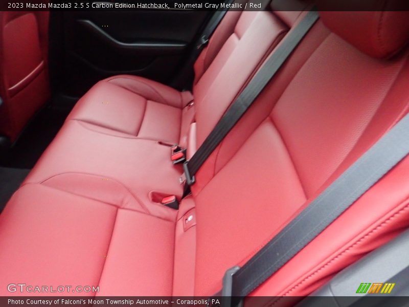 Polymetal Gray Metallic / Red 2023 Mazda Mazda3 2.5 S Carbon Edition Hatchback