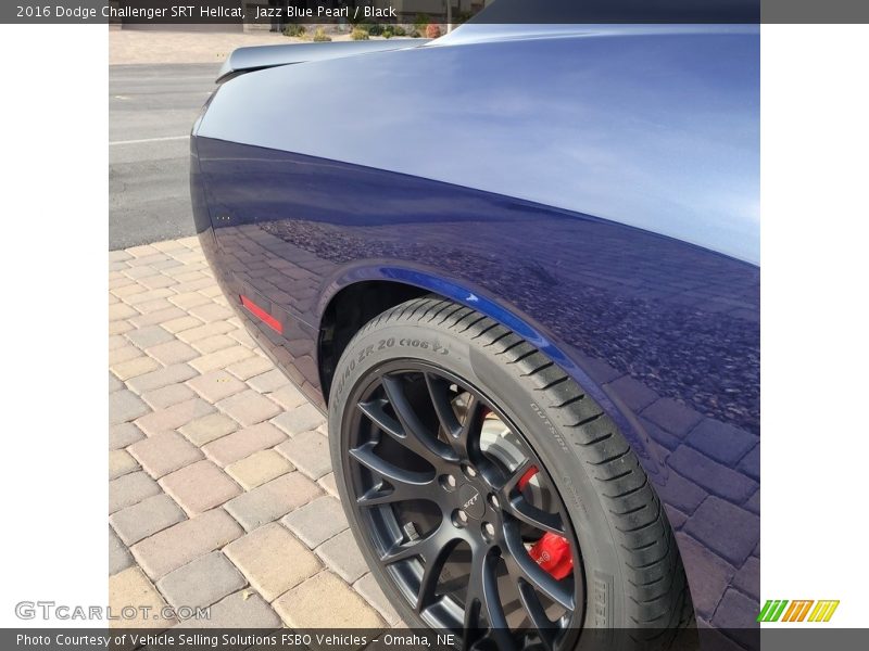 Jazz Blue Pearl / Black 2016 Dodge Challenger SRT Hellcat