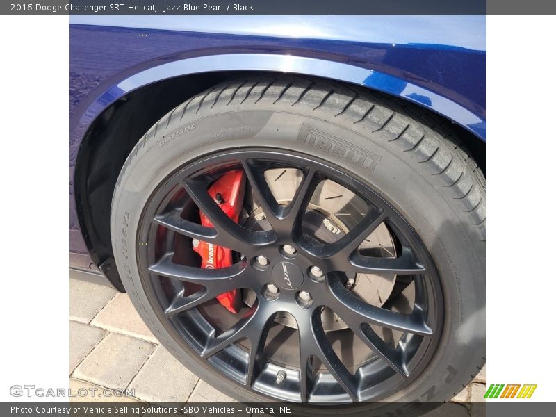 Jazz Blue Pearl / Black 2016 Dodge Challenger SRT Hellcat