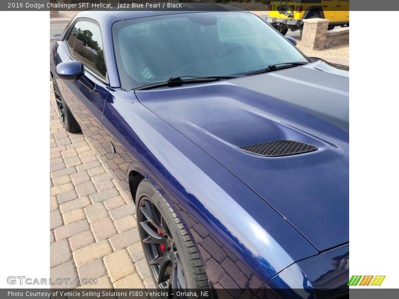 Jazz Blue Pearl / Black 2016 Dodge Challenger SRT Hellcat